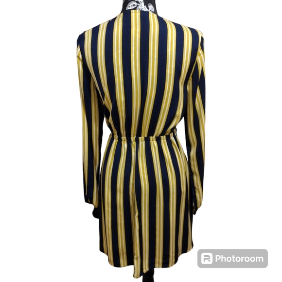 Express Mock Wrap V-Neck Dress - Picture 8 of 8